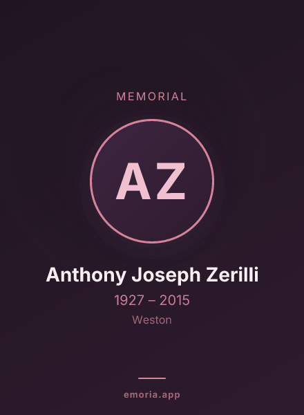 Memorial portrait of Anthony Joseph Zerilli