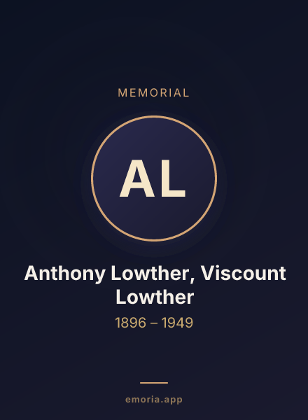 Memorial portrait of Anthony Lowther, Viscount Lowther