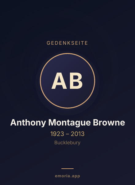 Gedenkportrait von Anthony Montague Browne