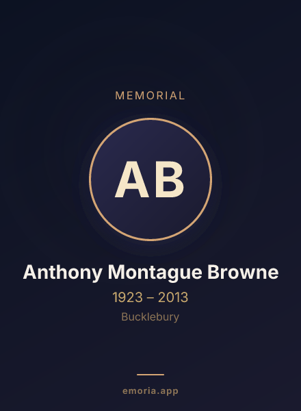 Memorial portrait of Anthony Montague Browne