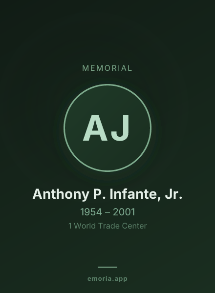 Memorial portrait of Anthony P. Infante, Jr.