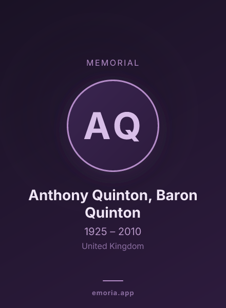 Memorial portrait of Anthony Quinton, Baron Quinton