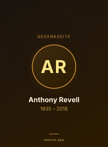 Gedenkportrait von Anthony Revell