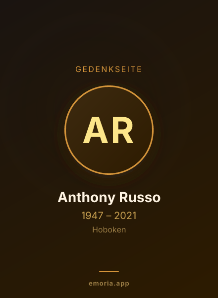 Gedenkportrait von Anthony Russo