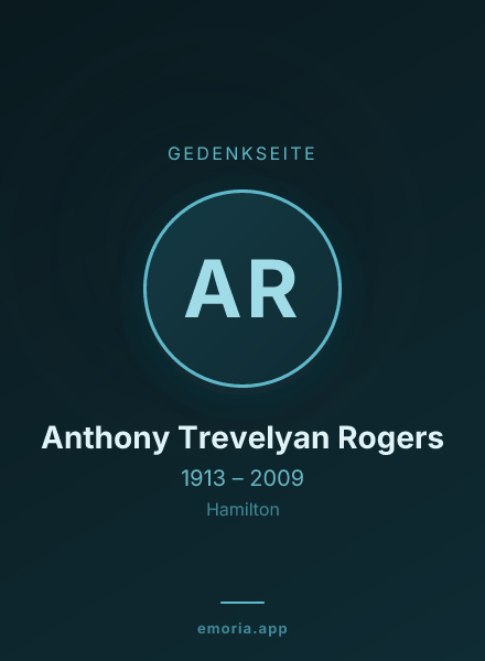 Gedenkportrait von Anthony Trevelyan Rogers