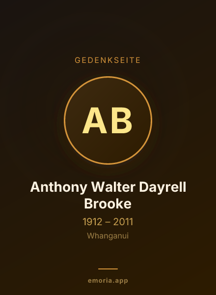 Gedenkportrait von Anthony Walter Dayrell Brooke