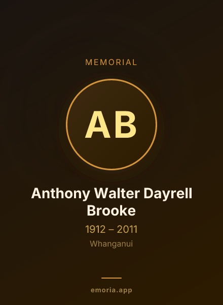 Memorial portrait of Anthony Walter Dayrell Brooke