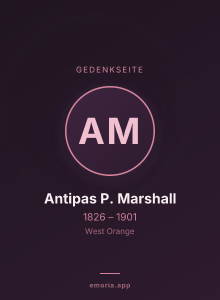 Gedenkportrait von Antipas P. Marshall
