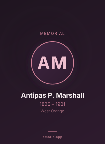 Memorial portrait of Antipas P. Marshall