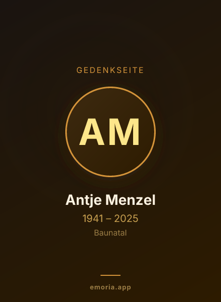Gedenkportrait von Antje Menzel