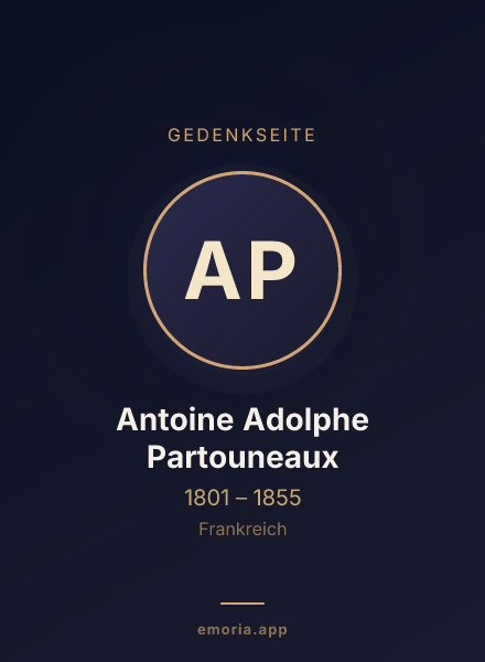 Gedenkportrait von Antoine Adolphe Partouneaux