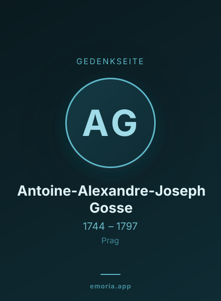 Gedenkportrait von Antoine-Alexandre-Joseph Gosse