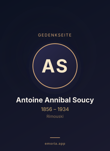 Gedenkportrait von Antoine Annibal Soucy