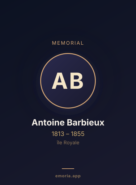 Memorial portrait of Antoine Barbieux