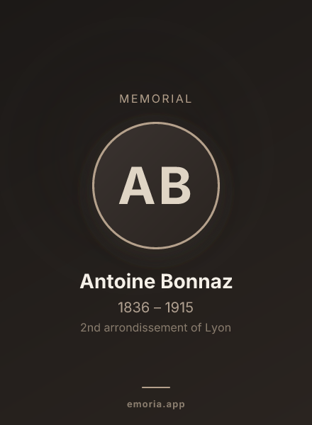 Memorial portrait of Antoine Bonnaz