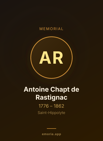 Memorial portrait of Antoine Chapt de Rastignac