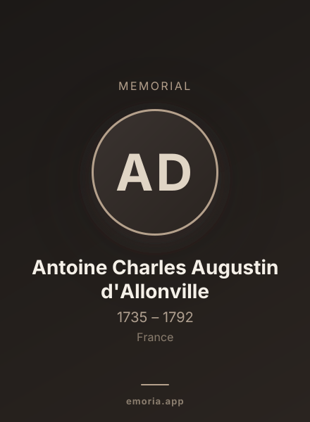 Memorial portrait of Antoine Charles Augustin d'Allonville