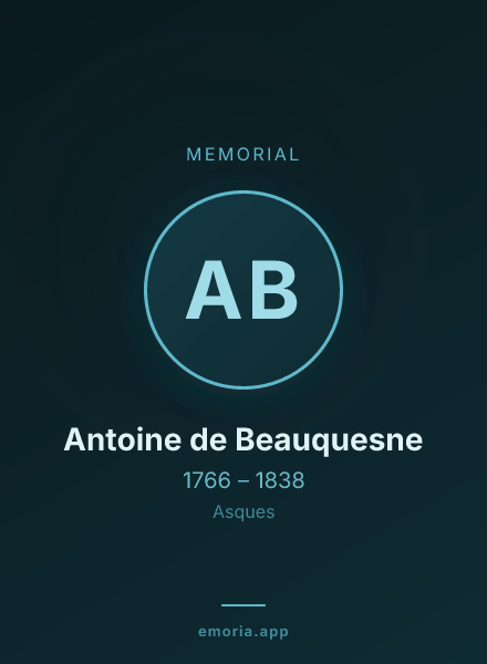 Memorial portrait of Antoine de Beauquesne
