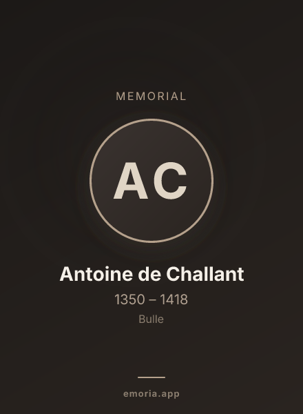 Memorial portrait of Antoine de Challant