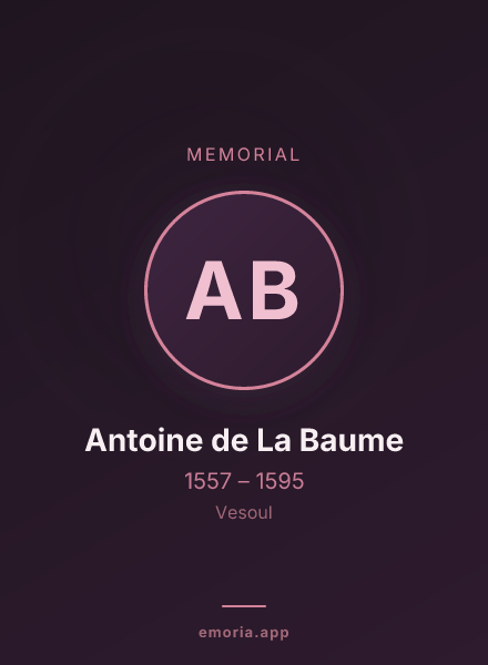 Memorial portrait of Antoine de La Baume