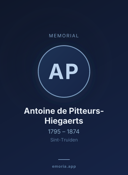 Memorial portrait of Antoine de Pitteurs-Hiegaerts