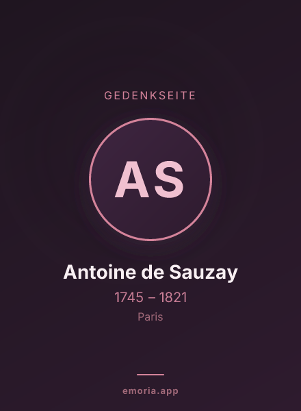Gedenkportrait von Antoine de Sauzay