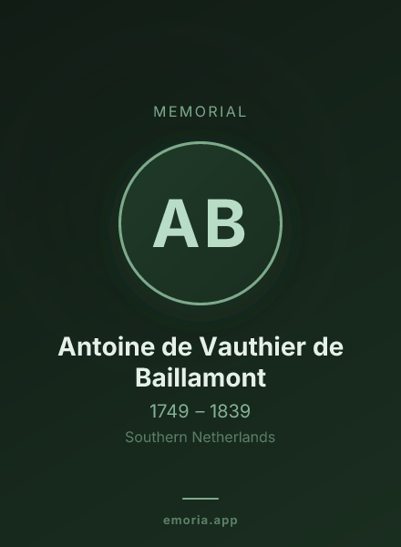 Memorial portrait of Antoine de Vauthier de Baillamont