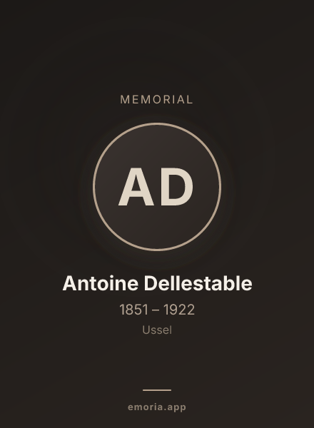 Memorial portrait of Antoine Dellestable