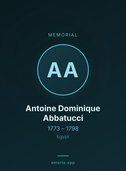 Memorial portrait of Antoine Dominique Abbatucci