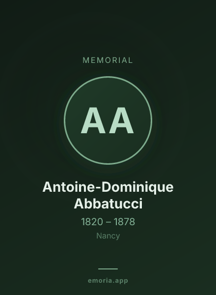 Memorial portrait of Antoine-Dominique Abbatucci