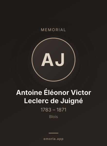 Memorial portrait of Antoine Éléonor Victor Leclerc de Juigné