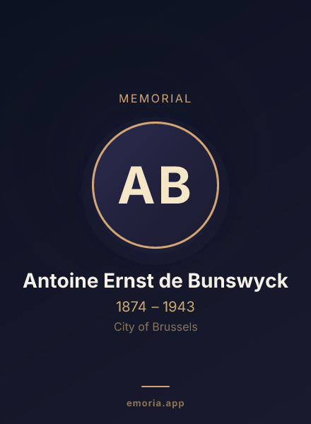 Memorial portrait of Antoine Ernst de Bunswyck