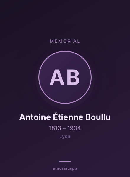 Memorial portrait of Antoine Étienne Boullu
