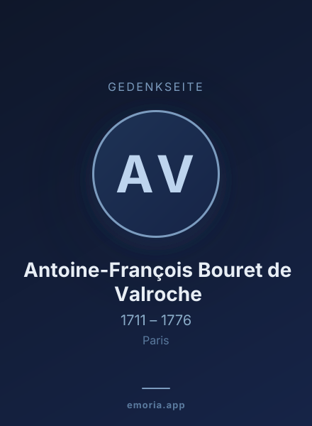Gedenkportrait von Antoine-François Bouret de Valroche