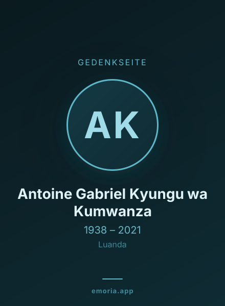 Gedenkportrait von Antoine Gabriel Kyungu wa Kumwanza