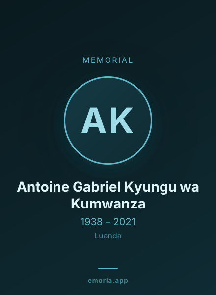 Memorial portrait of Antoine Gabriel Kyungu wa Kumwanza