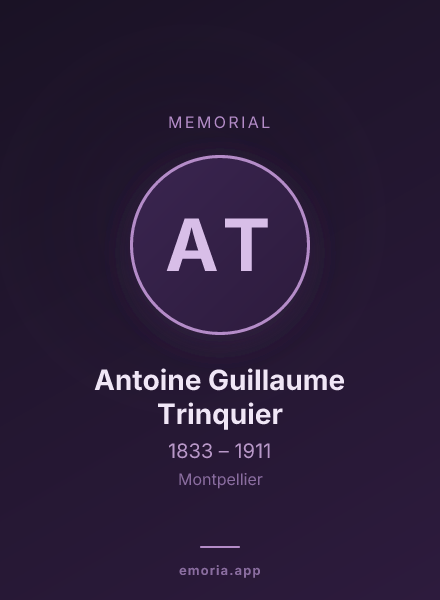 Memorial portrait of Antoine Guillaume Trinquier
