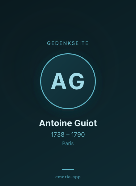Gedenkportrait von Antoine Guiot