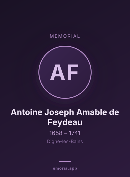 Memorial portrait of Antoine Joseph Amable de Feydeau