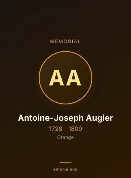Memorial portrait of Antoine-Joseph Augier