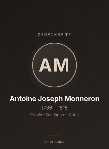 Gedenkportrait von Antoine Joseph Monneron