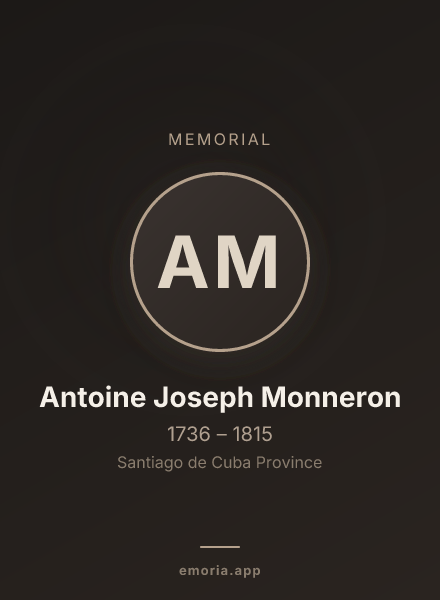 Memorial portrait of Antoine Joseph Monneron