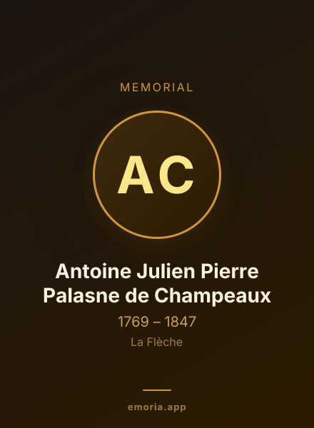Memorial portrait of Antoine Julien Pierre Palasne de Champeaux