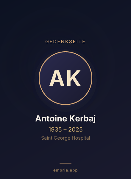 Gedenkportrait von Antoine Kerbaj