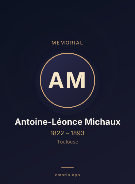 Memorial portrait of Antoine-Léonce Michaux