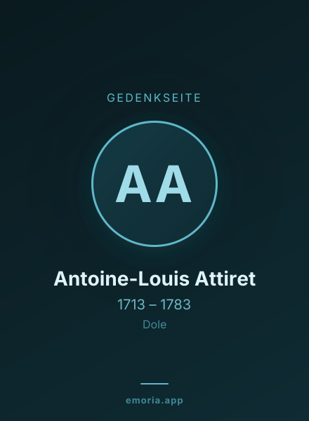 Gedenkportrait von Antoine-Louis Attiret