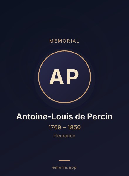 Memorial portrait of Antoine-Louis de Percin