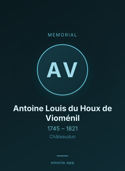 Memorial portrait of Antoine Louis du Houx de Vioménil