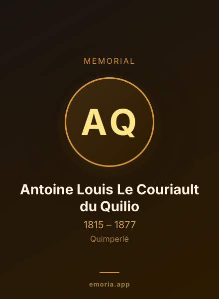 Memorial portrait of Antoine Louis Le Couriault du Quilio