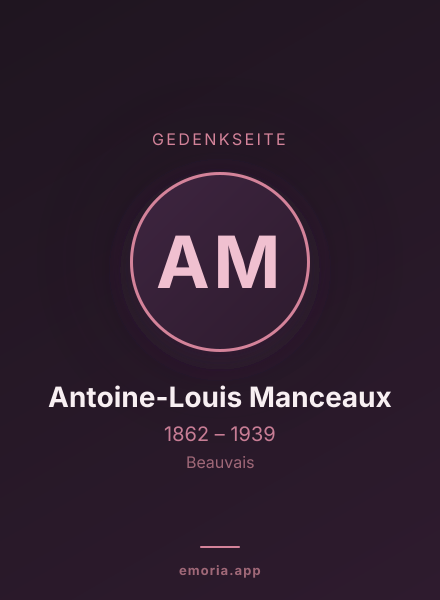 Gedenkportrait von Antoine-Louis Manceaux